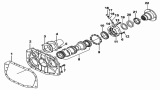 17-AA Задняя крышка КПП/9JS119 TRANSMISSION REAR COVER ASSEMBLY