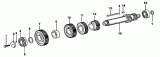 17-AE Вал промежуточный/9JS150T-B TRANSMISSION LEFT AND RIGHT COUNTERSHAFT ASSEMBLY