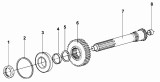 17-AF Вал № 1/9JS150T-B TRANSMISSION NO.1 SHAFT ASSEMBLY