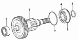 17-AM Промежуточный вал/9JS150T-B TRANSMISSION ADDITIONAL GEARBOX LEFT AND RIGHT COUNTERSHAFT