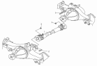 22-A Карданный вал/PROPELLER SHAFT BETWEEN INTERMEDIATE AXLE AND REAR AXLE I (All Models With 435-Axle Or 457-Axle, Model W/Wheel Base Between Intermediate Axle And Rear Axle 1310mm)