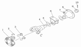 22-L Карданный вал/MIDDLE PROPELLER SHAFT INNER STRUCTURE I (15000N.m, contrate Gear Locating)
