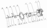 25-H Средний мост/457-6X4 INTERMEDIATE AXLE BRAKE (457-Dual Rear Axle)