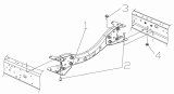 28-R Поперечина № 2/28AD SECOND CROSS MEMBER ASSEMBLY