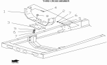 28-X Кронштейны поперечины № 3/THIRD CROSS MEMBER LEFT AND RIGHT ASSEMBLY (CUMMINS Engine)