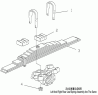 29-T Рессора задняя/REAR LEAF SPRING IV (Model W/Wheel Base Between Intermediate Axle And Rear Axle 1350mm, Left And Right Are Symetrical)