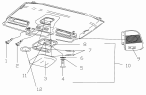 37-Q Система освещения/INDOOR FLUORESCENT LAMP, READING LAMP (FLAT ROOF VEHICLE)