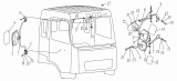 82-B Зеркала заднего вида, солнцезащитные козырьки/REAR VIEW MIRROR, SUNSHADE (RHD SERIES)(RHD Series, Only For Low Roof Cab)