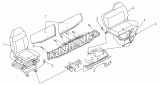 68-B Сиденья, спальное место/SEAT,SLEEPING BERTH SYSTEM (RHD SERIES)(RHD Series, Only For Low Roof Cab)