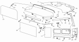57-B Крыша кабины/CAB INNER ROOF SET (Only For Low Roof Cab)