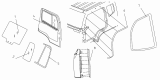 61-E Стекла двери, уплотнители/DOOR GLASS,WEATHER STRIP