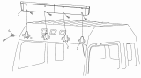 57-F Солнцезащитный козырек/SUNSHADE (Only For High Roof Cab)