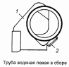 Труба водяная левая 7406.1303101-10