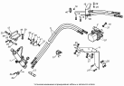 Установка цилиндра и трубопроводов опрокидывающего механизма кабины и ДЗК 43114-5000079-30