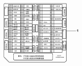 Табличка блока предохранителей 3722A-C0104