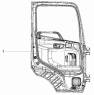 Левая дверь в сборе 6101A-C0100