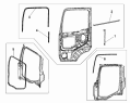 Уплотнитель левой двери 6107A-C0100