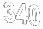 Наружный знак кабины - 340 л.с. 5001C-C0105