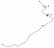 Топливные трубопроводы/Fuel Return Pipeline Subassembly 1104C-T2201