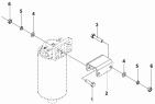 Установка топливного фильтра/Fuel Primary Filter Installation Subassembly 1105B-T2201