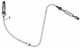 Трос управления акселератором/Throttle Cable Subassembly 1108E-T0500