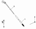 Масляный щуп/Oil Level Gauge Subassembly LG90191