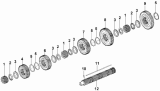 Вторичный вал/Second Shaft Assembly 1700020-T1702-02