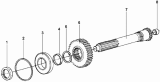 Первичный вал/First Shaft Assembly 1700020-T1702-04