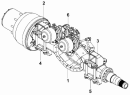 Средний мост/Middle Axle Case Subassembly 2501A-T1102