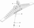 Балансирная подвеска - крышка и стремянка/Equilibrium Suspension Connection Subassembly - Cover Plate, Bolt 2904A-T1100