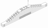Задняя рессора/Rear Leaf Spring Subassembly 2913A-T1100