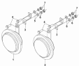 Звуковой сигнал/Electric Horn Subassembly 3721A-T1400