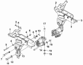 Передняя подвеска кабины/Cab Front Suspension Subassembly -T1 Semi-floating 5001A-C0100