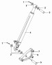 Цилиндр подъема кабины/Tilt Cylinder Subassembly 5003A-C0100