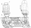 Сиденье пассажира/Passenger Seat Subassembly 6900A-C0100