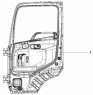 Дверь правая/Right Door Weld Subassembly -- With No Bar Fender and Visible Window 6101B-C0102