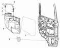 Внутренняя отделка левой двери/Front Left Door Decoration Subassembly 6102A-C0100