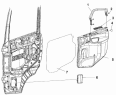 Внутренняя отделка правой двери/Front Right Door Decoration Subassembly 6102B-C0100