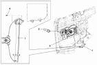 Правый стеклоподъемник в сборе/Right Glass Lifter Subassembly 6104B-C0100