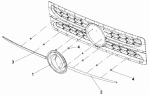 Передняя эмблема/Front Logo Subassembly 5000F-C0100