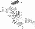 Установка левой подножки/Left Footrest Subassembly - Complete Vehicle 8405C-C0102
