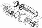 Колесный редуктор среднего моста DH7131-14