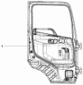 Дверь левая в сборе 6101A-C0102