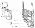 Внутренняя отделка левой двери 6102A-C0103