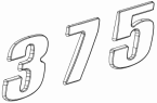 Наружный знак кабины — 375л 5001C-C0103