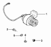 Газоотводящий штуцер двигателя/Engine Exhaust Pipe Subassembly RP9042