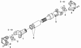 Карданный вал/Driving Shaft & Spline Shaft Fork Assembly 2202ZB7A-010