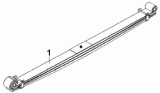 Задняя рессора/Rear Leaf Spring Subassembly 2913A3-ZB8A