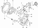 Тормоз среднего моста левый/Middle Left Brake Subassembly 3502ZAS03-010