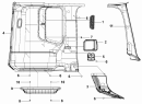 Внутренняя отделка левой боковины/Left Side Wall Window Subassembly 5403A-C0101